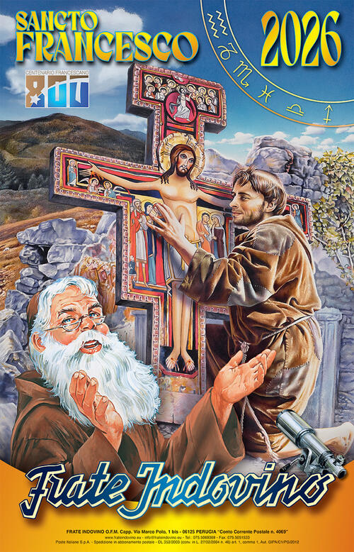 Calendario Frate Indovino 2026. Sancto Francesco Daniele Giglio Frate Indovino