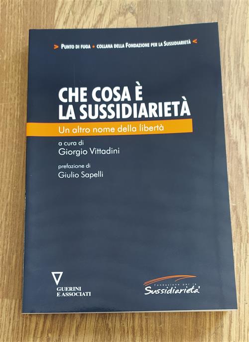 Che Cos'è La Sussidiarietà. Un Altro Nome Della Libertà