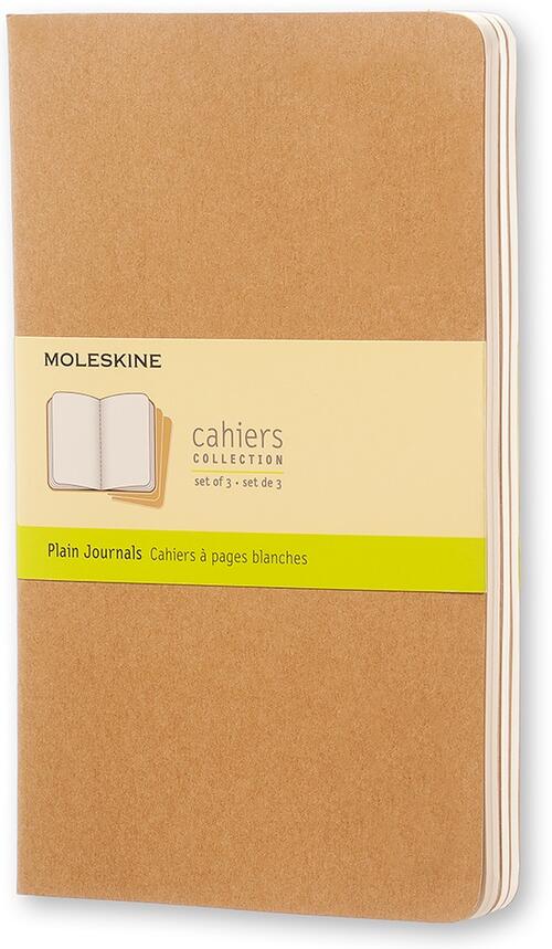 Quaderno Cahier Journal Moleskine Large A Pagine Bianche Beige. Kraft Brown. S