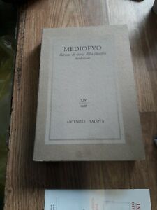 Medioevo. Rivista Di Storia Della Filosofia Medievale Antenore