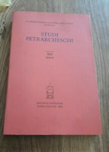 Studi Petrarcheschi. Nuova Serie, N. Xiii