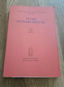 Studi Petrarcheschi. Nuova Serie, N. Xv . Contiene: G.