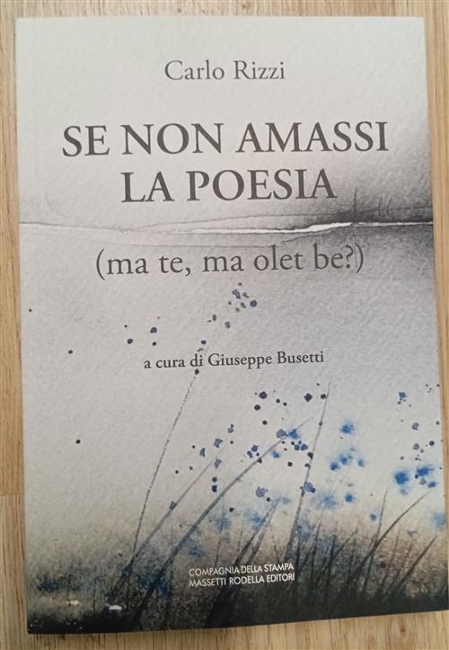Se Non Amassi La Poesia (Ma Te, Ma Olet Be?) Carlo Rizzi La Compagnia Della St