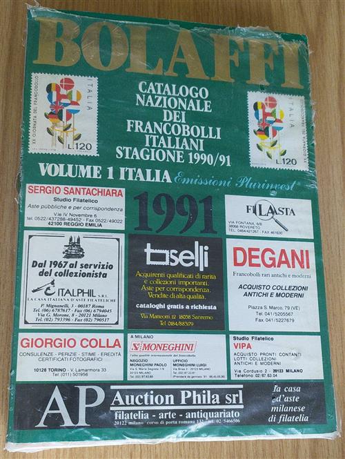 Catalogo Nazionale Bolaffi Francobolli 1991. Italia, San Marino E Vaticano