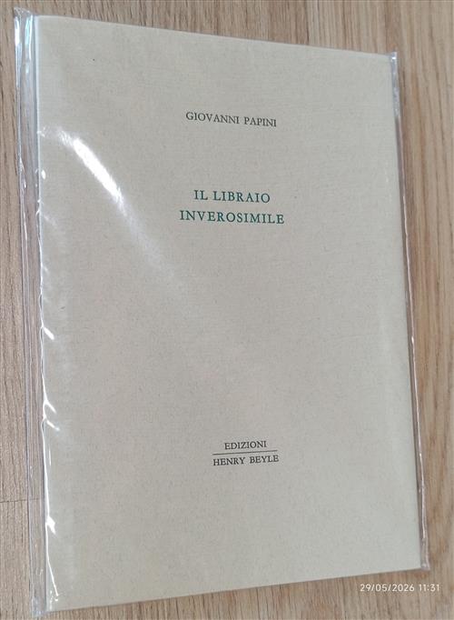 Il Libraio Inverosimile Giovanni Papini Henry Beyle 2010