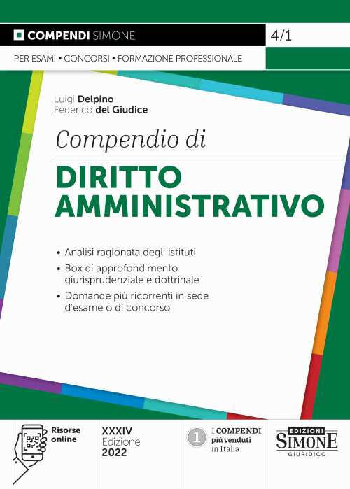 Compendio Di Diritto Amministrativo. Analisi Ragionata Degli Istituti. Box Di