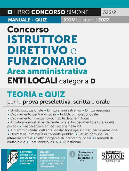 Concorso Istruttore Direttivo E Funzionario Area Amministrativa Enti Locali Ca