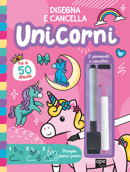 Unicorni. Disegna E Cancella Ape Junior 2024
