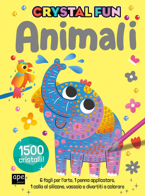Animali. Crystal Fun. Con Penna Applicatore. Con Spatola Ape Junior 2024