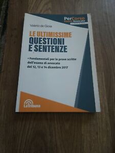 Le Ultimissime Questioni E Sentenze