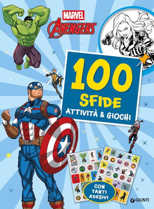 Avengers. 100 Sfide. Attivita E Giochi. Con Adesivi Marvel Libri 2025