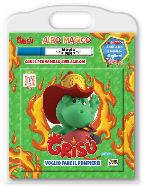 Voglio Fare Il Pompiere. Grisu. Albo Magico.. Con Pennarello Svelacolori Lisa