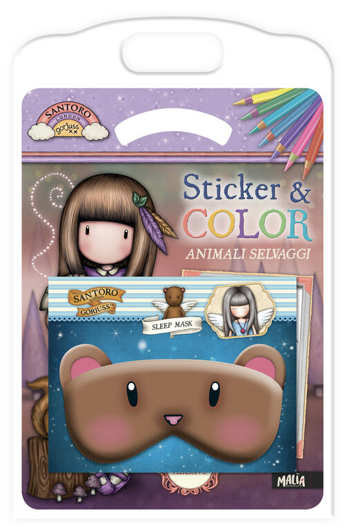 Animali Selvaggi. Gorjuss. Con Sleep Mask Orso Lisa Capiotto Pon Pon Edizioni