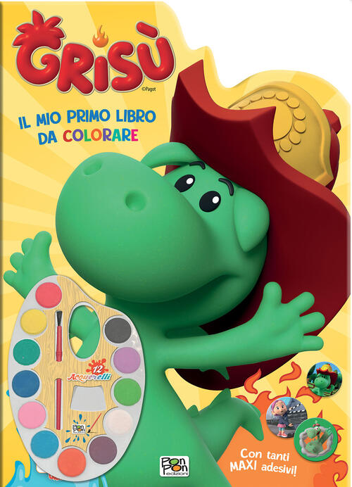 Il Mio Primo Libro Da Colorare. Grisu. Con Acquerelli Lisa Capiotto Pon Pon Ed