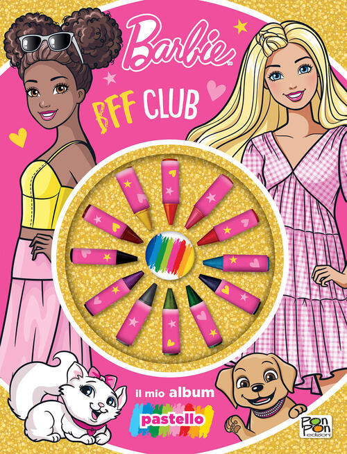 Bff Club. Barbie. Il Mio Album Pastello. Con 12 Pastelli A Cera Pon Pon Edizio