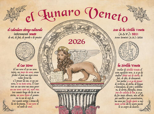 El Lunaro Veneto 2026. Il Calendario Tutto Veneto El Fontego Editore 2025