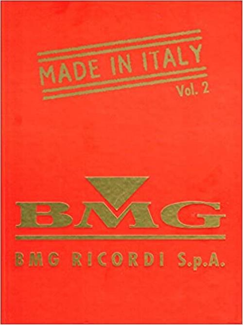 Made In Italy. Volume 2 Raccolta Di Spartiti Musicali Vari Bmg Ricordi 1998