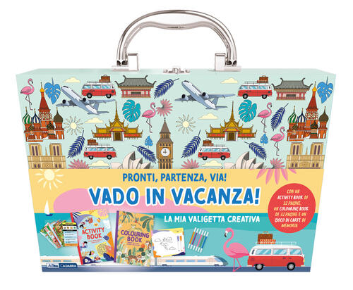Vado In Vacanza. La Mia Valigetta Creativa. Con Pennarelli, Matite, Penne Gel.