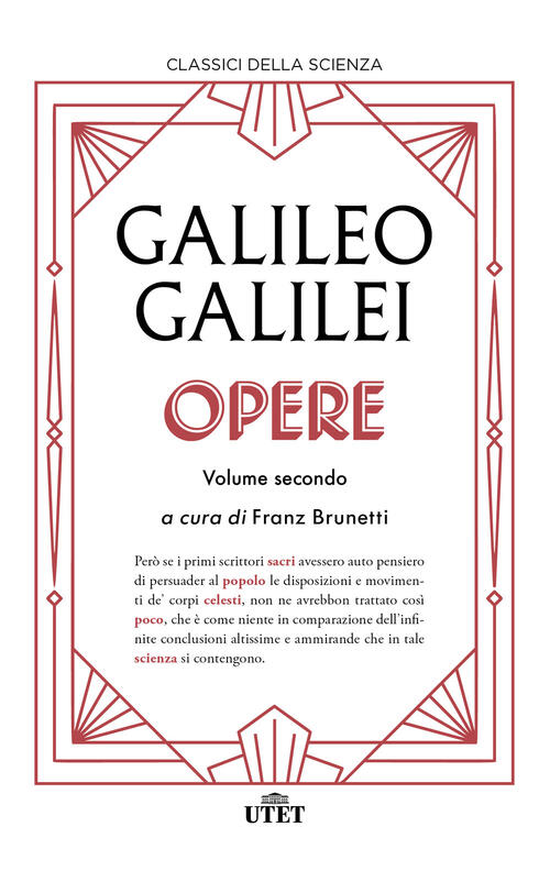 Opere. Vol. 2 Galileo Galilei Utet 2026
