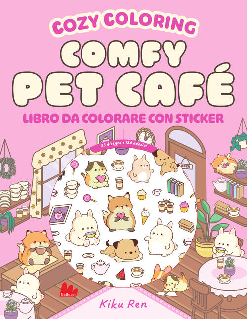 Comfy Pet Cafe. Cozy Coloring Gallucci 2025