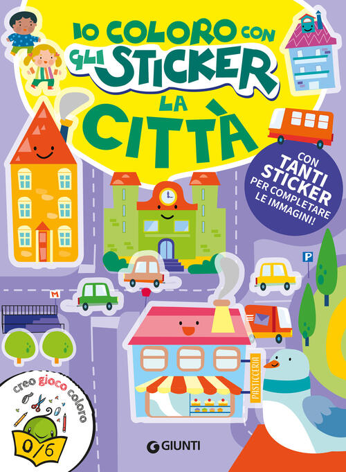 Citta. Io Coloro Con Gli Stickers Giunti Editore 2026