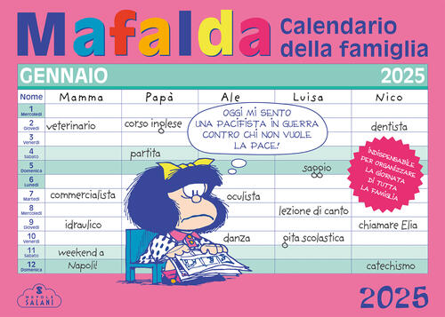 Mafalda. Calendario Della Famiglia 2025 Quino Magazzini Salani 2024