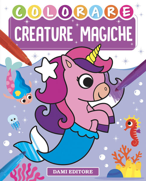 Colorare Creature Magiche Vinicio Salvini Dami Editore 2025